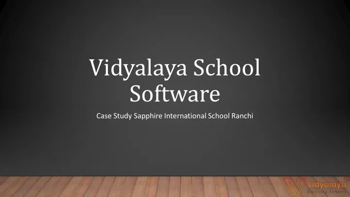 vidyalaya school software