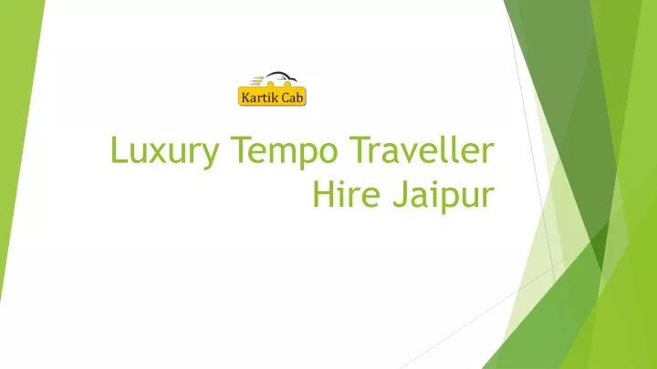 luxury tempo traveller hire jaipur