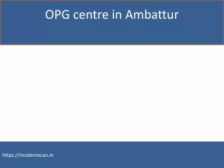 opg centre in ambattur