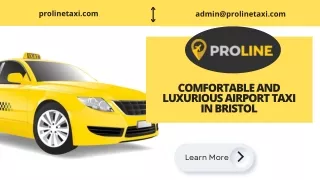 Comfortable and luxurious Airport Taxi in Bristol