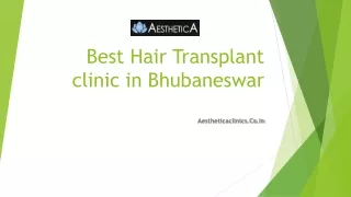 Best Hair Transplant clinic in Bhubaneswar