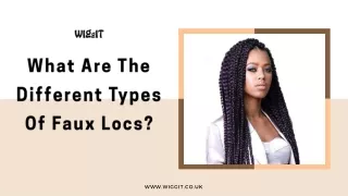 what are the different types of faux locs