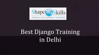 best django training in delhi