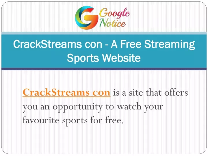 crackstreams con a free streaming sports website