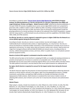 secure access service edge sase market worth