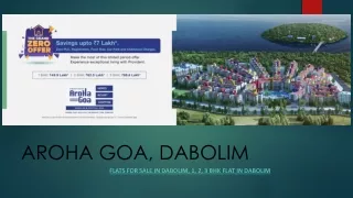 Flat for Sale in Dabolim - Flats & Projects in Goa - Aroha De Goa