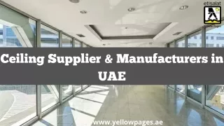 Ceiling Supplier & Manufacturers in UAE