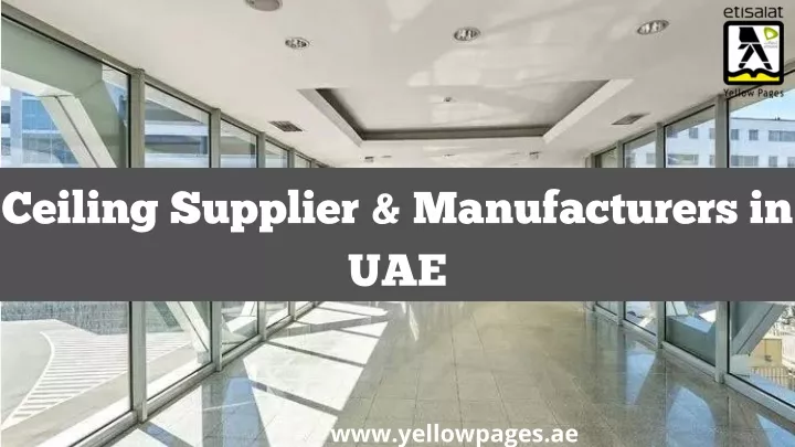 ceiling supplier manufacturers in uae