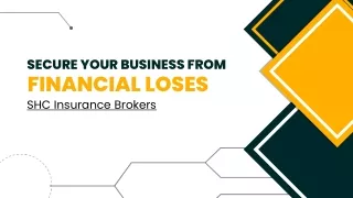 Secure Your Business from Financial Loses – SHC Insurance Brokers