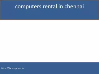 computers rental in chennai