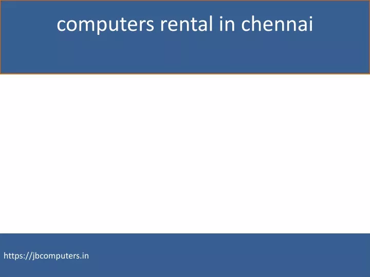 computers rental in chennai