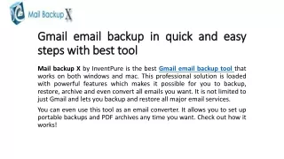 Gmail mail backup