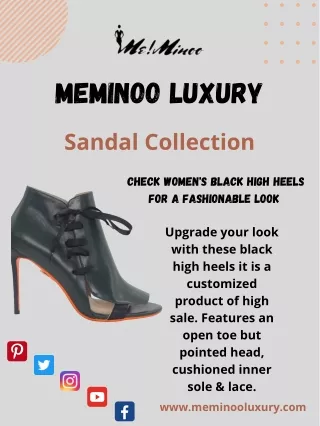 Check Women's Black High Heels For A Fashionable Look