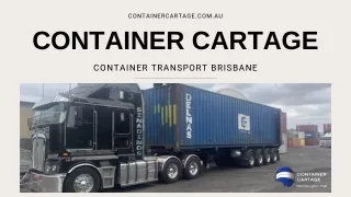 Contact Container Transport Brisbane