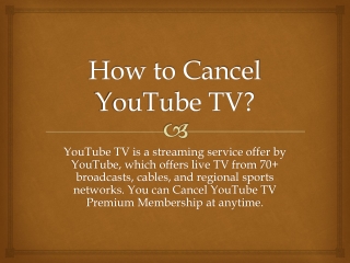 how to cancel youtube tv