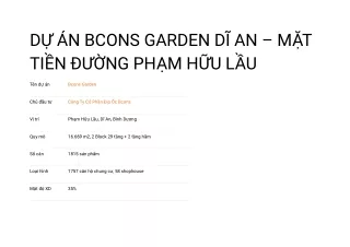 Bcons Garden - Dự án căn hộ thứ 3 tại Dĩ An của CĐT Bcons