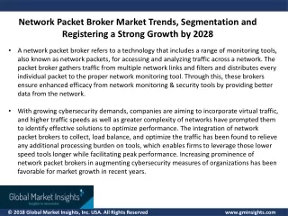 Network Packet Broker Market Trends By 2028