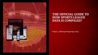 the official guide to how sports league data is compiled