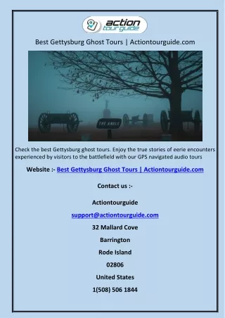 best gettysburg ghost tours actiontourguide com