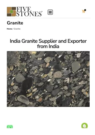 R Black Granite Supplier in India
