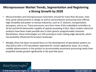Microprocessor Market to Observe Rugged Expansion at a Top CAGR by 2028