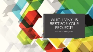 Which Vinyl is Best for Your Project?