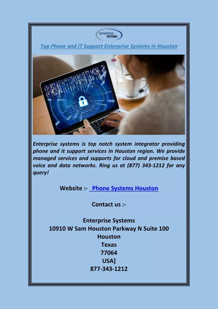 top phone and it support enterprise systems