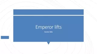 home lifts service