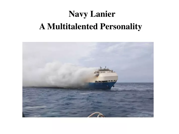 navy lanier a multitalented personality