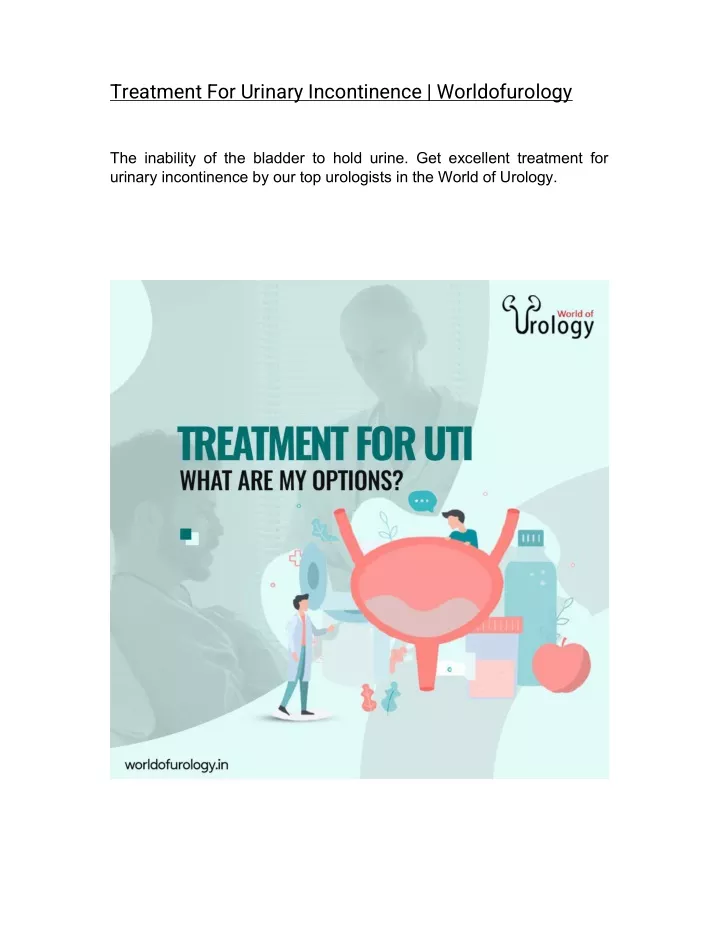 treatment for urinary incontinence worldofurology