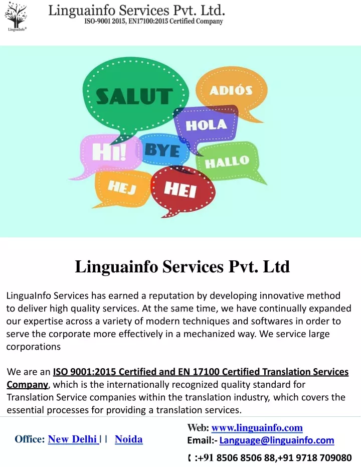 linguainfo services pvt ltd