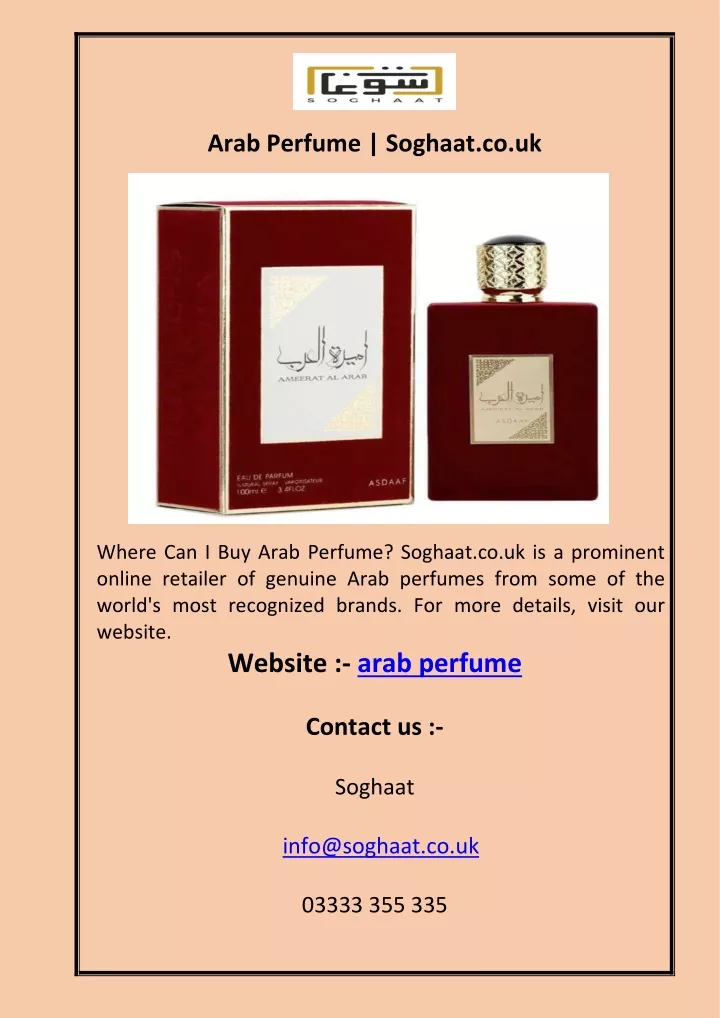 arab perfume soghaat co uk