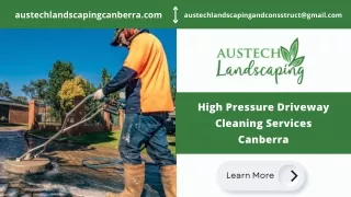 High Pressure Driveway Cleaning Services Canberra
