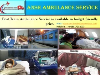 Air Ambulance Service in Patna price |Ansh