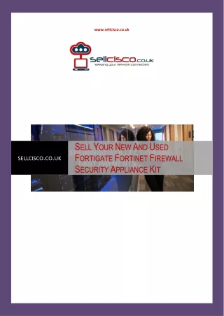 Sell Your New And Used Fortigate Fortinet Firewall Security Appliance Kit