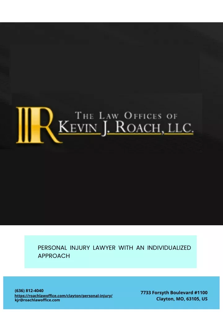 personal injury lawyer with an individualized