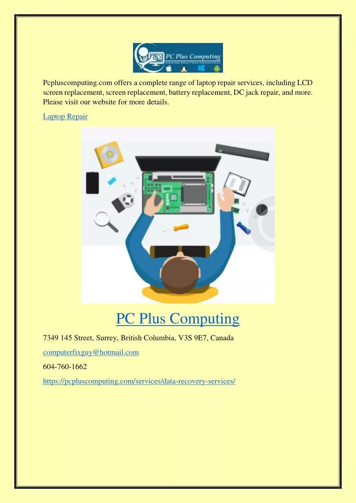 pcpluscomputing com offers a complete range