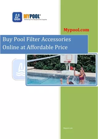 Buy Pool Filter Accessories Online at Affordable Price