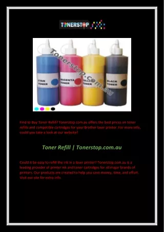 Toner Refill  Tonerstop.com