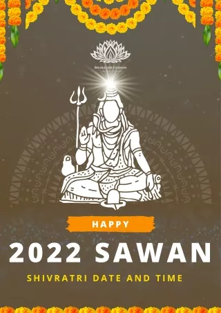 2022 Sawan Shivratri Date and Time