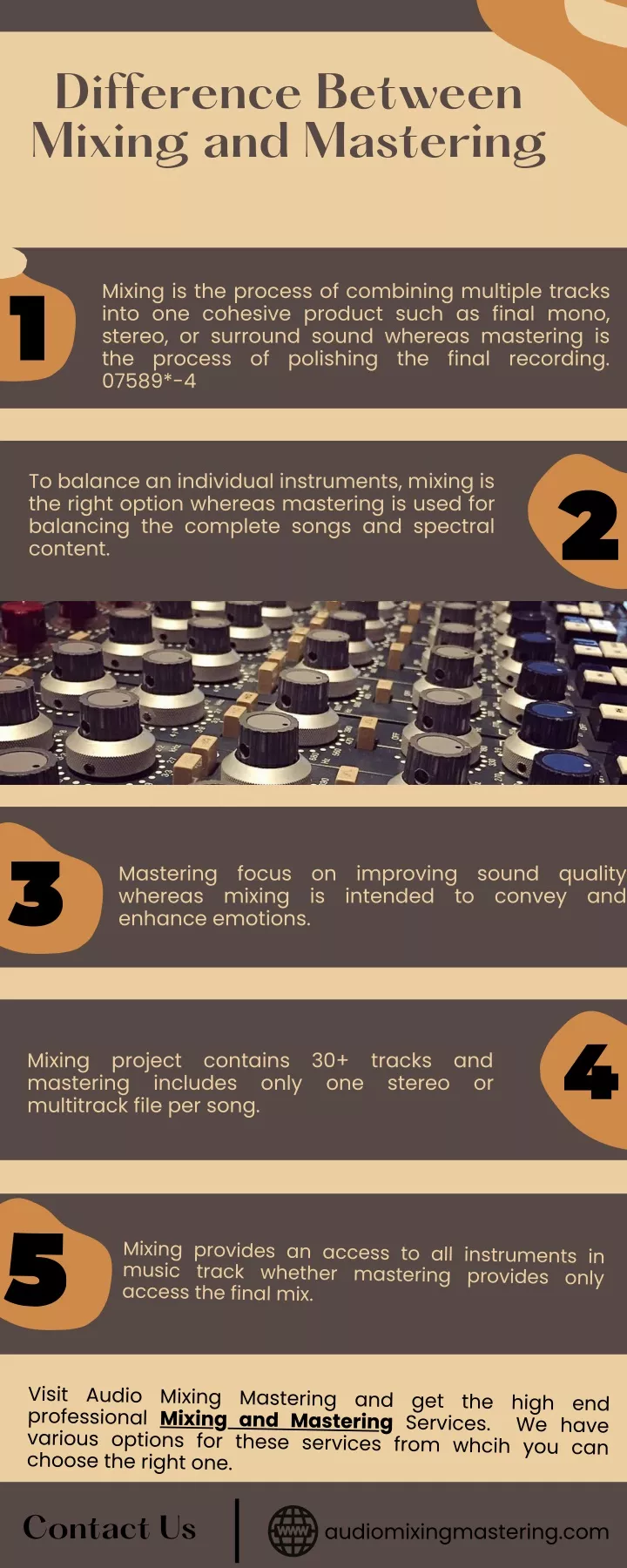 difference between mixing and mastering