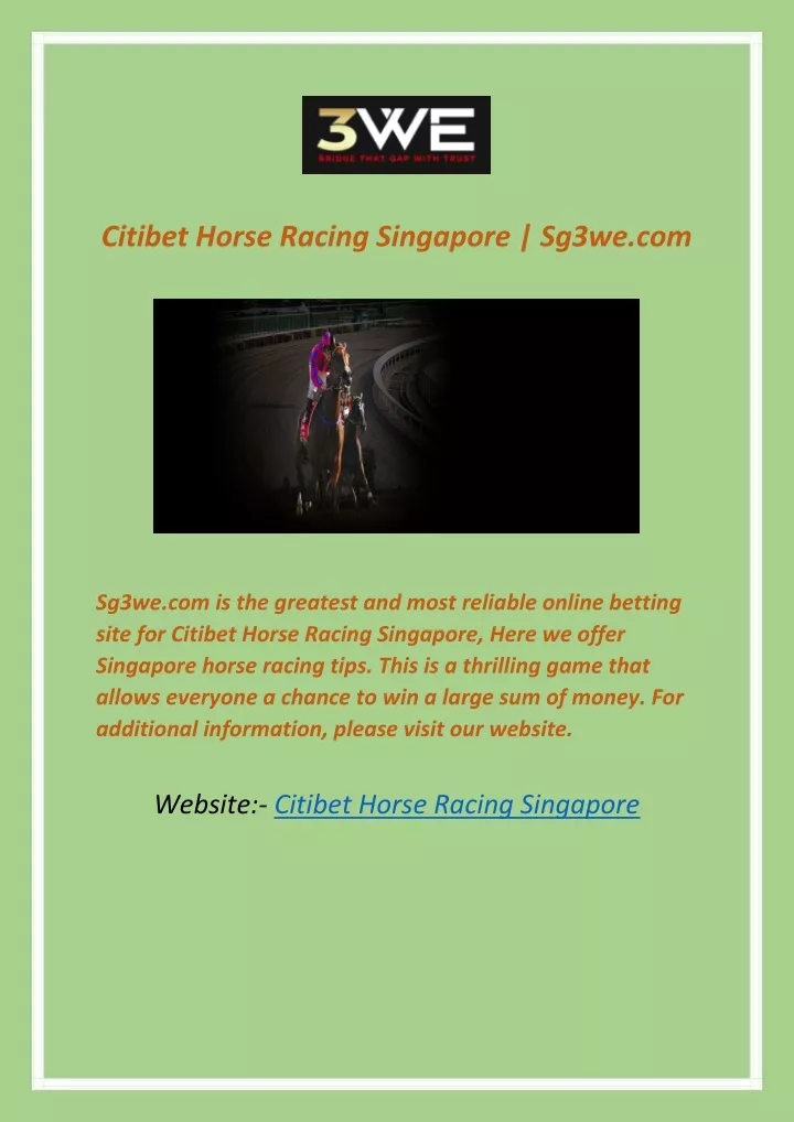 citibet horse racing singapore sg3we com