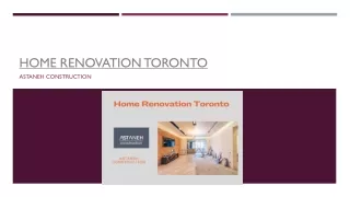 Great option on home renovation toronto