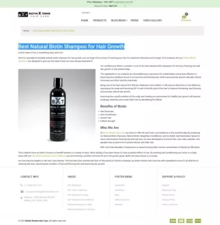 Best Natural Biotin Shampoo for Hair Growth