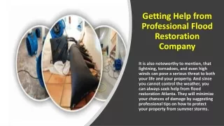 Getting Help from Professional Flood Restoration Company