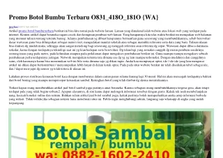 promo botol bumbu terbaru o831 418o 181o wa