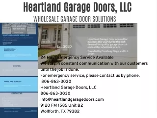 Garage Door Wholesaler/Supplier Lubbock