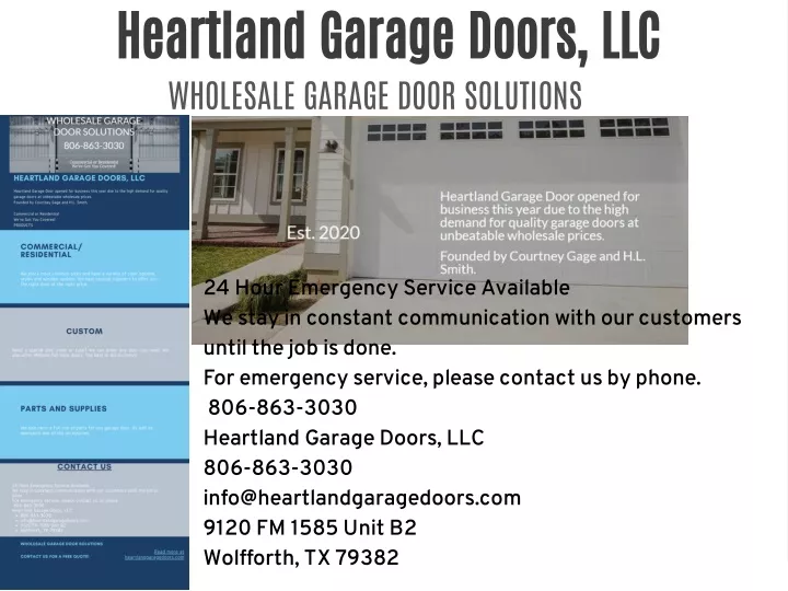 heartland garage doors llc wholesale garage door