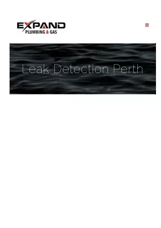 Leak Detection Perth
