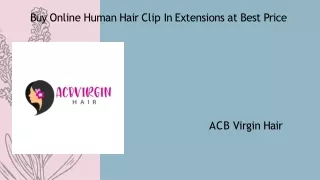 Buy Online Human Hair Clip In Extensions at Best Price (2)